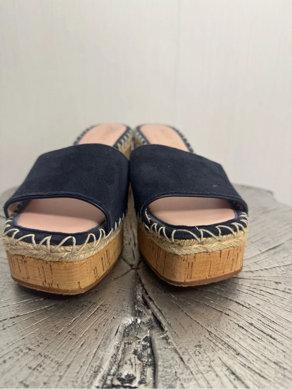 Kate Spade Cosette Shoes. Navy Wedges. Size 6.